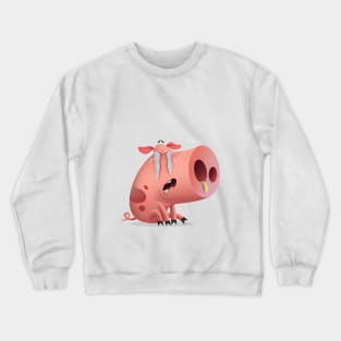 Sad little pig Crewneck Sweatshirt